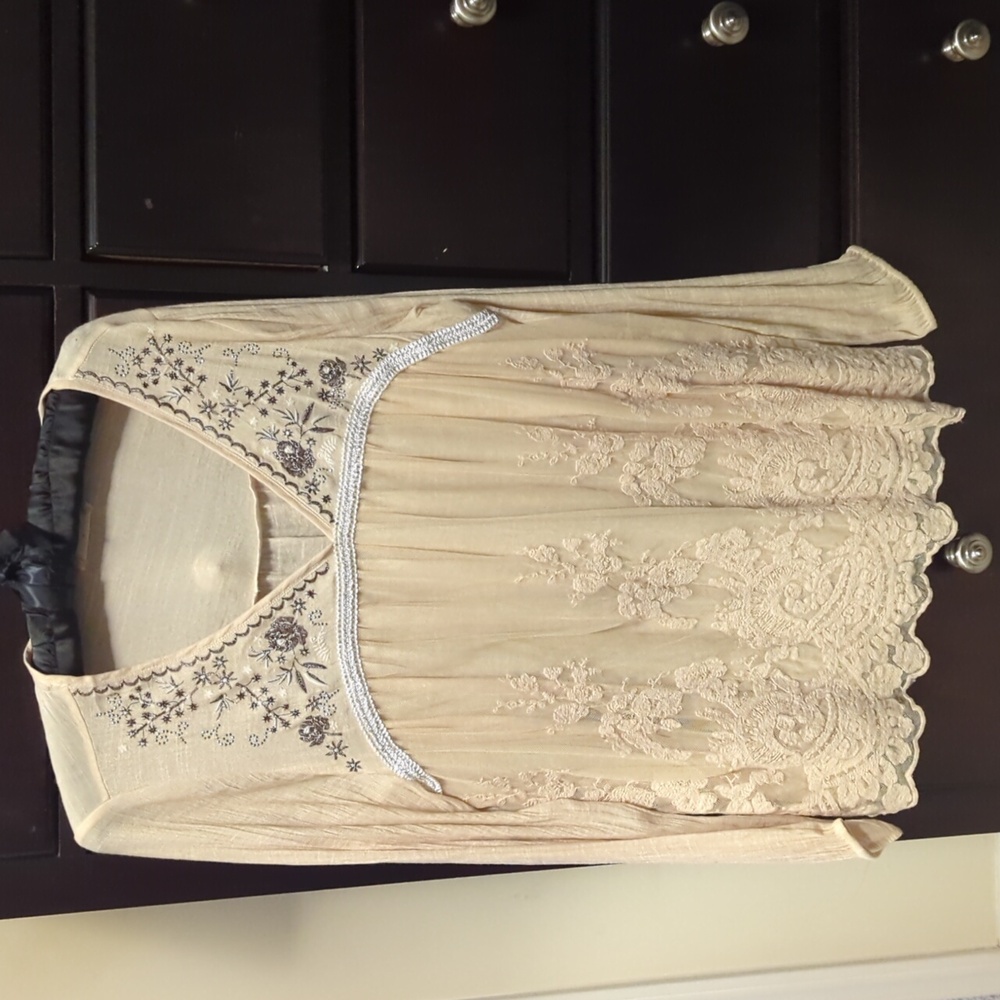 Altar'd State Boho Embroidered Tunic Top